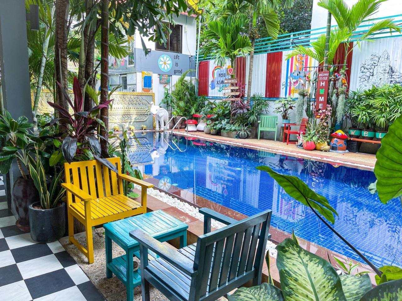 Asanak D'Angkor Boutique Hotel Ciudad de Siem Riep Exterior foto